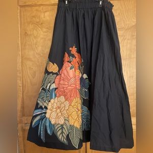 Anthropologie- Farm Rio- maxi skirt- XL